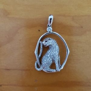 Sterling Silver Panther Pendant